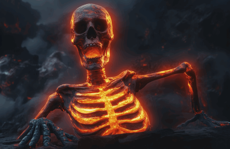 Lava Skeleton Projection